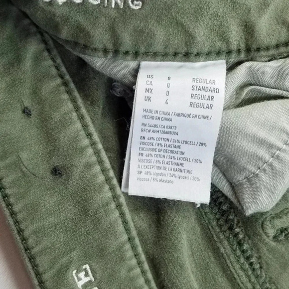 American Eagle Green 360 super Stretch Jegging 0 - Picture 6 of 10